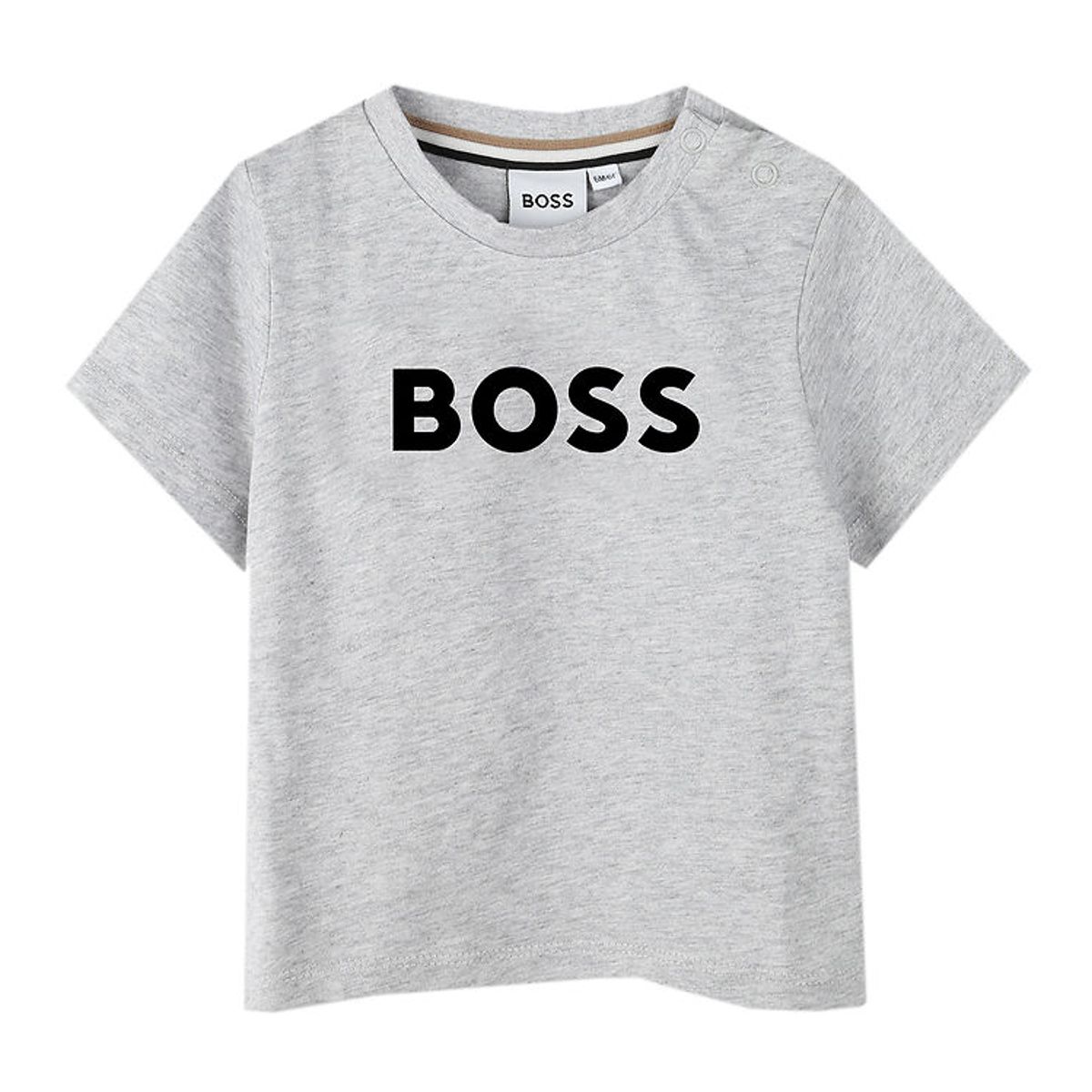 BOSS T-shirt - Gråmeleret m. Sort