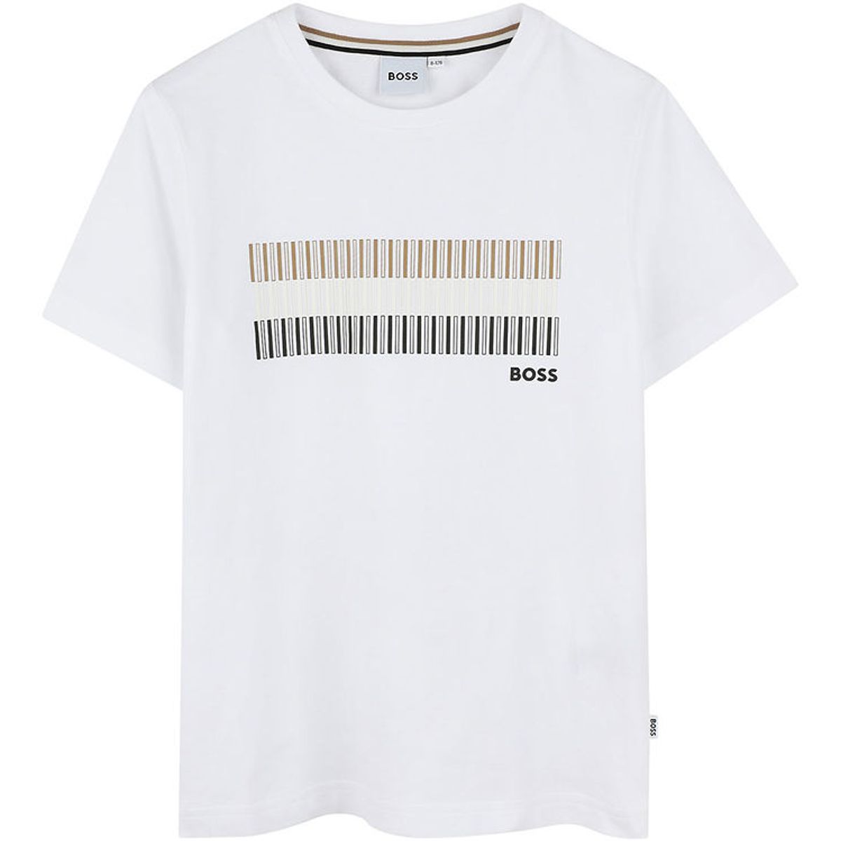 BOSS T-shirt - Hvid m. Striber