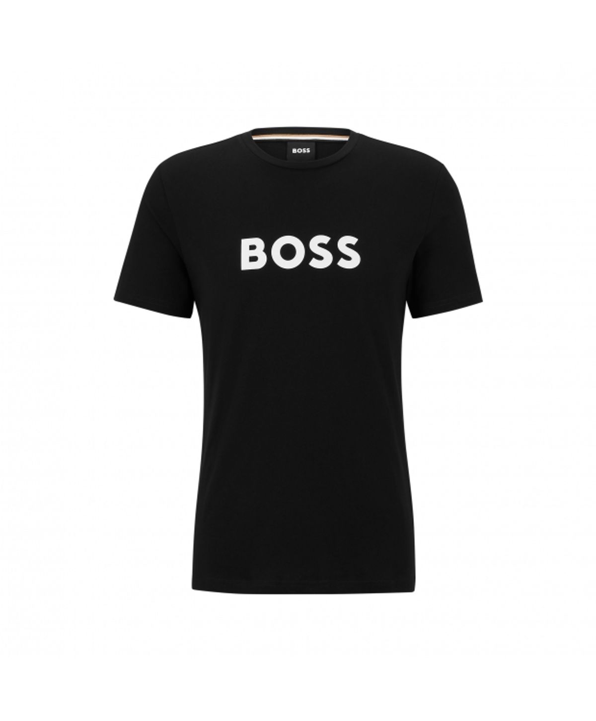 BOSS t-shirt m.logo i sort til herre |Regular fit|