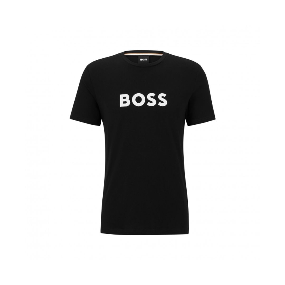 BOSS t-shirt m.logo i sort til herre |Regular fit|