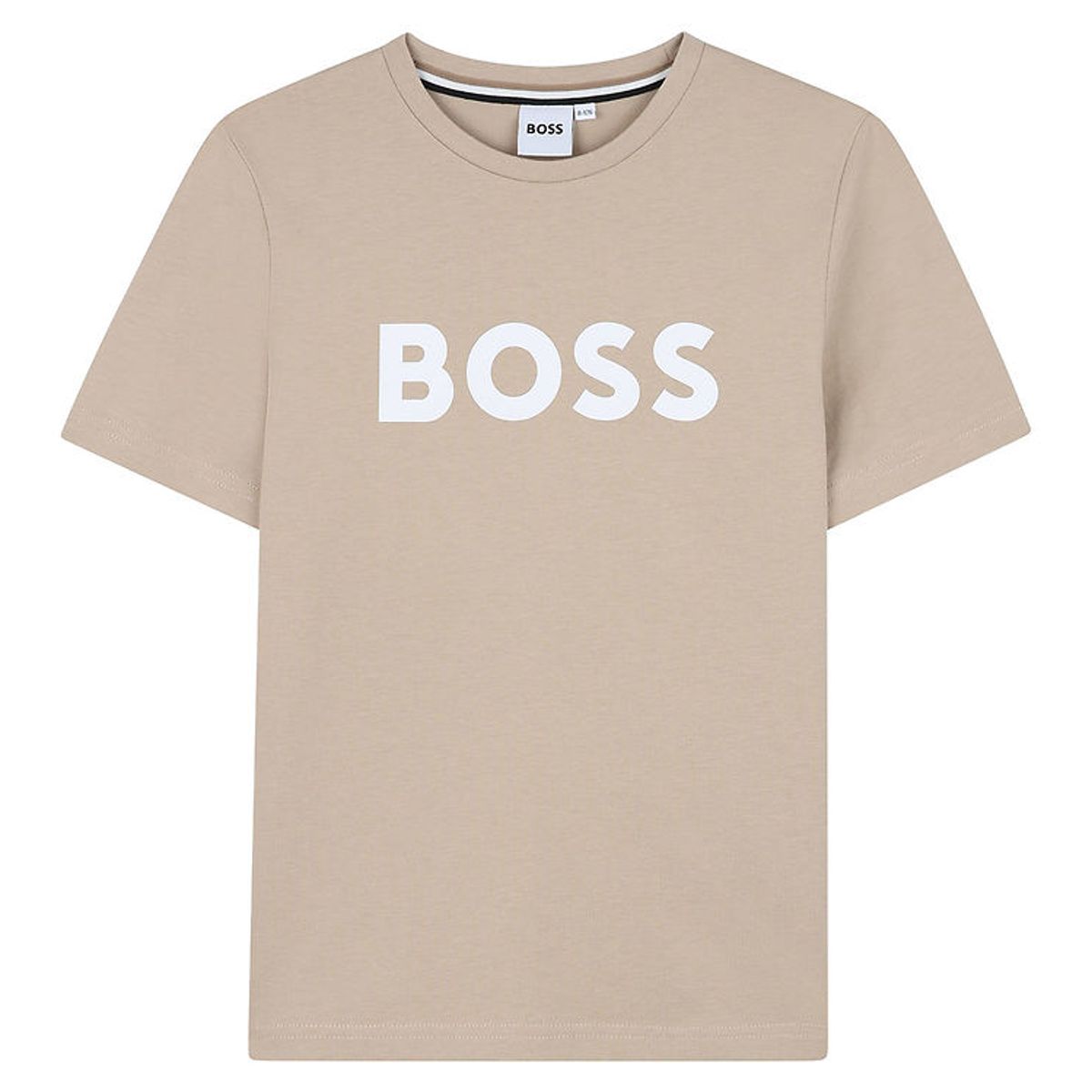 BOSS T-shirt - Stone m. Hvid