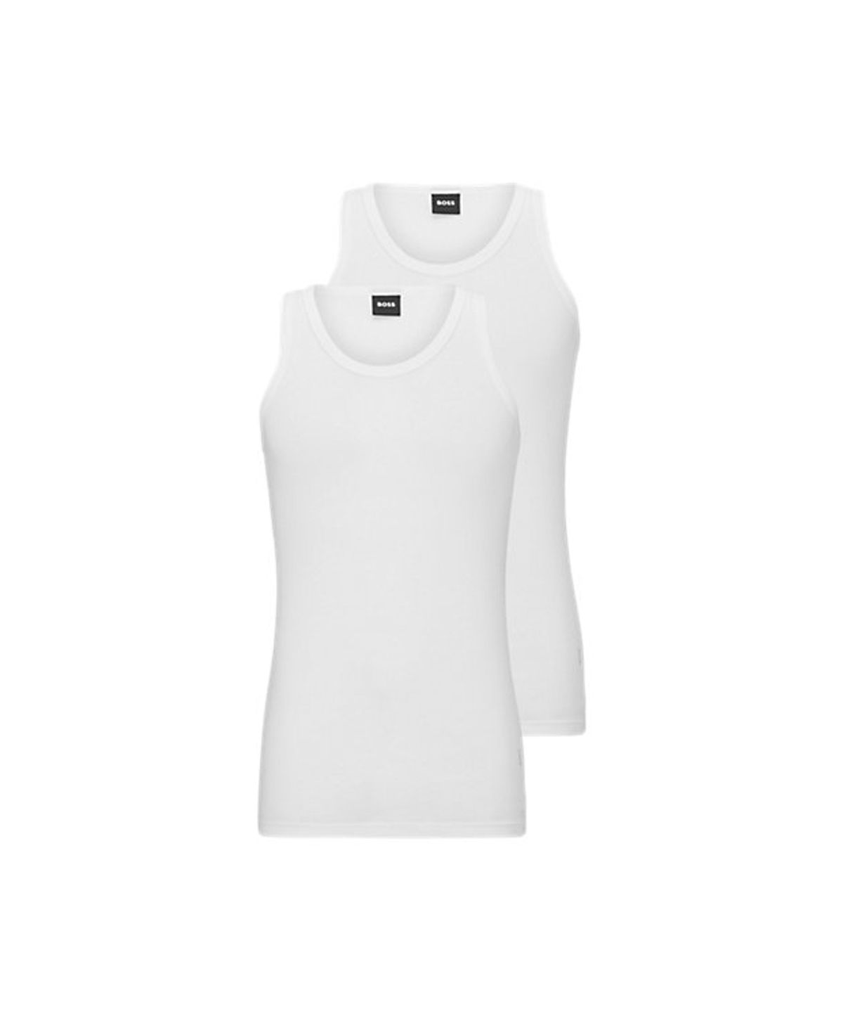 BOSS tanktop 2-pak i hvid