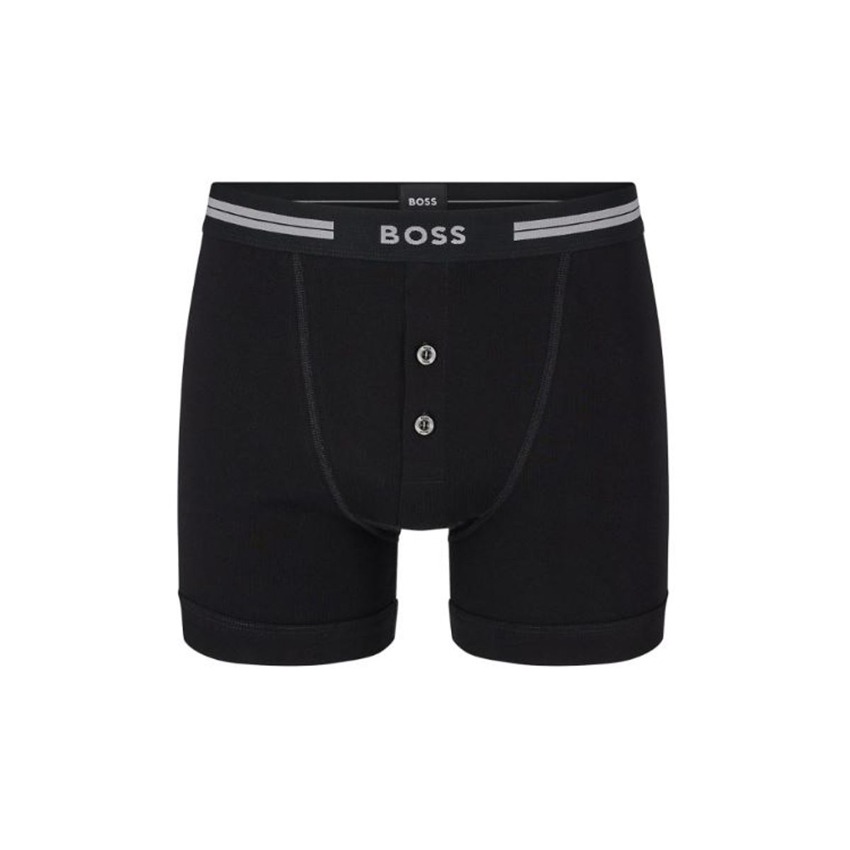 BOSS underbukser/boxershorts m. knapper i sort til herre