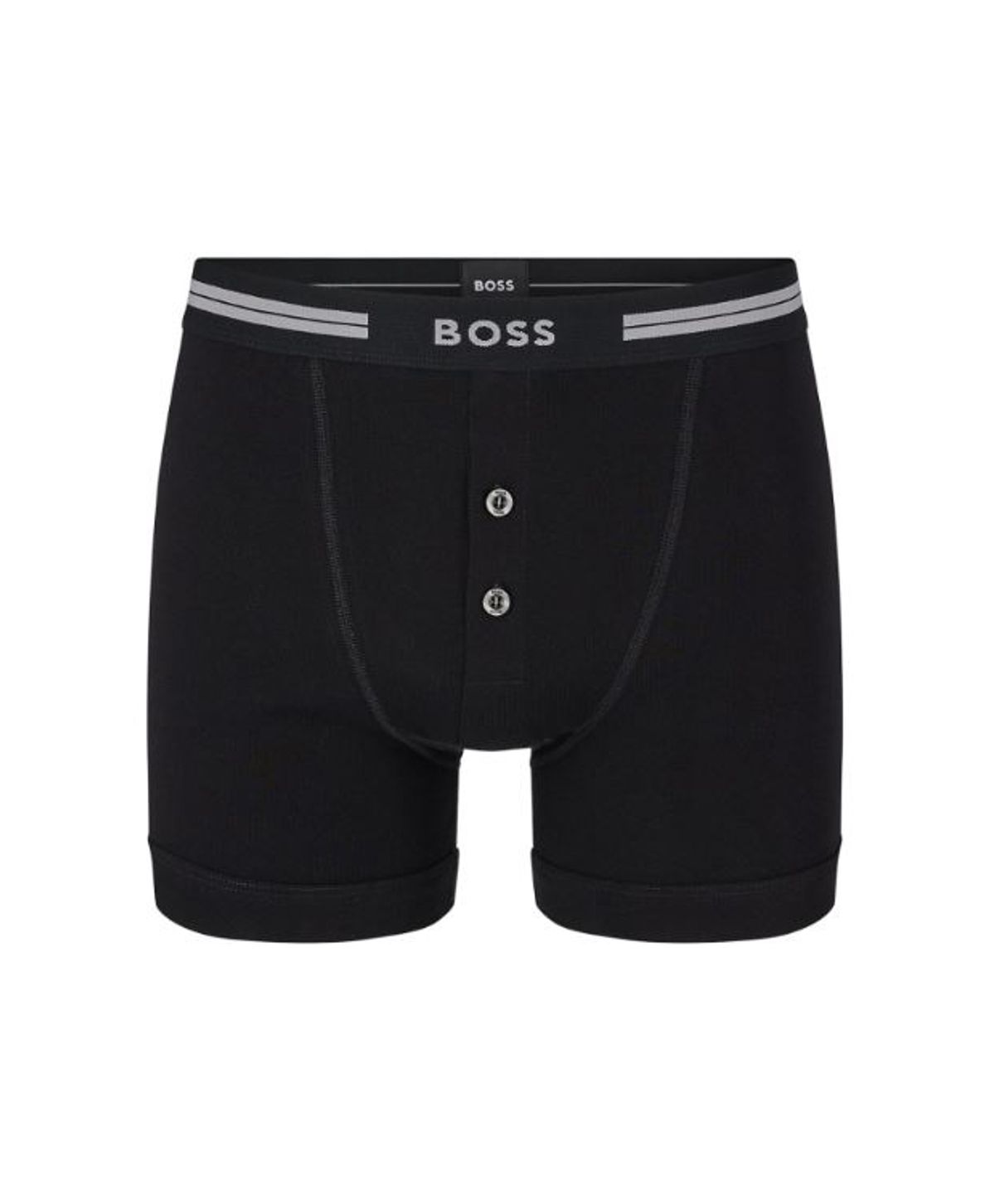 BOSS underbukser/boxershorts m. knapper i sort til herre