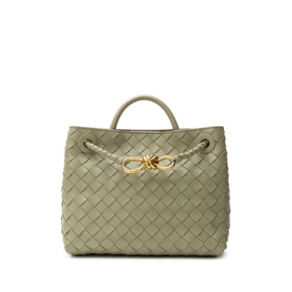 Bottega Veneta Green Leather Handbag