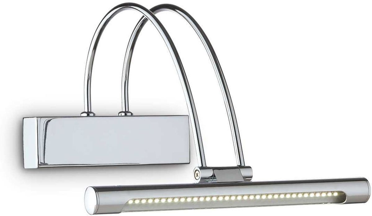 Bow, Væglampe, LED 2,52W, LED, krom, metal, L260xH180xB230mm