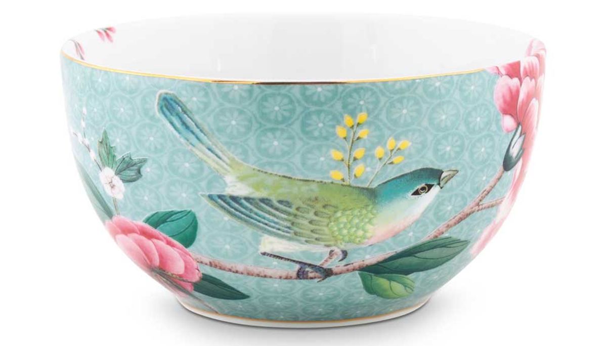 Bowl Blushing Birds Blue 12cm