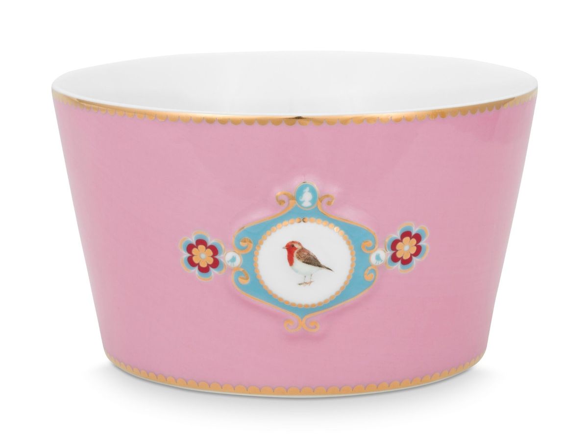 Bowl Love Birds Medallion Pink 15cm