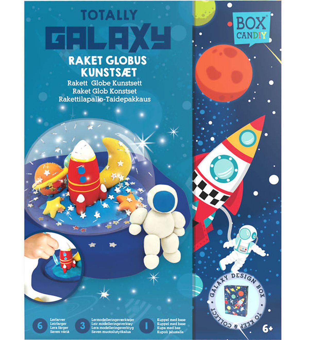 BOX CANDIY Kreasæt - Raketgalakse-kunstsæt - Totally Galaxy