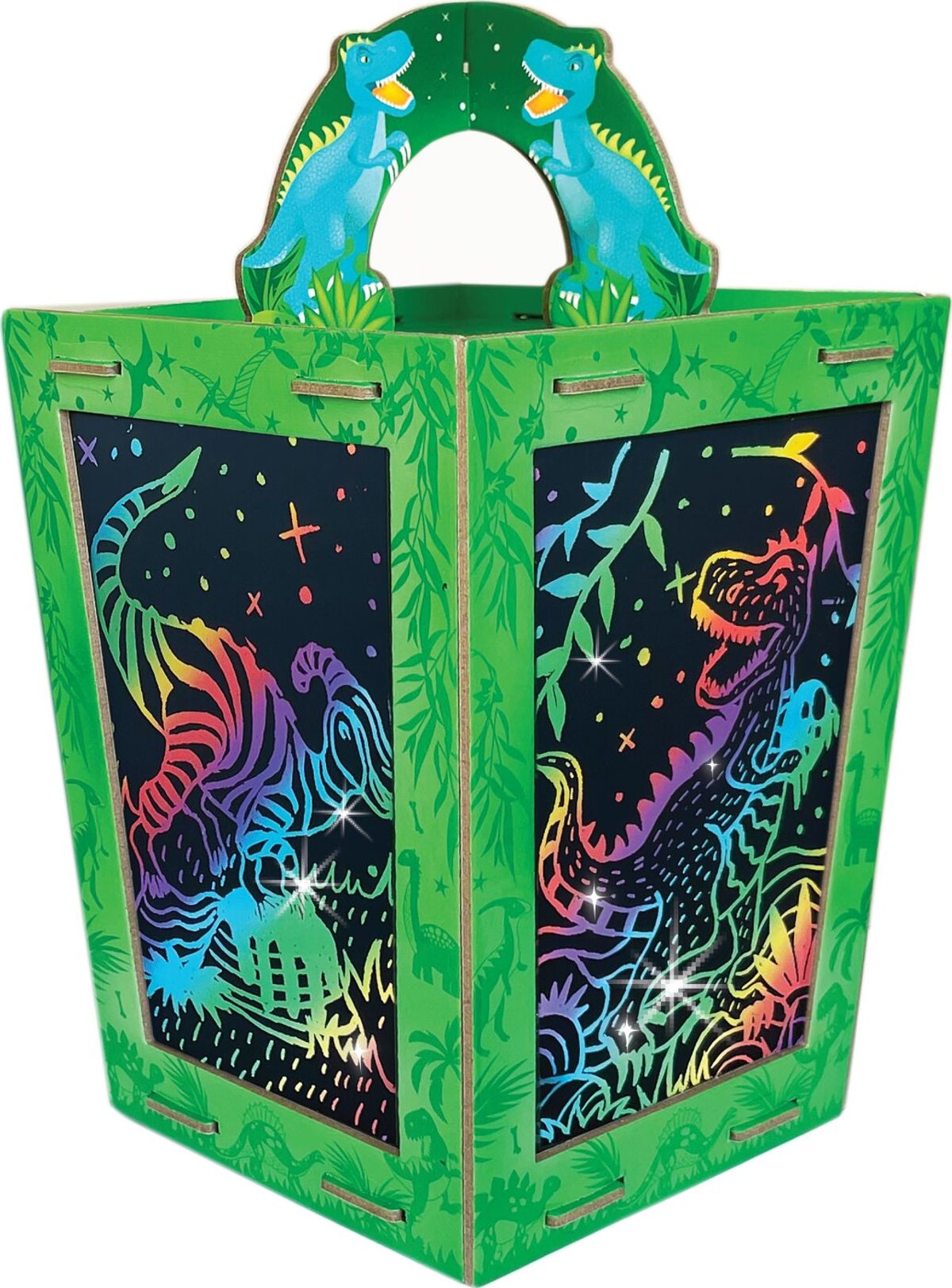 Box Candiy - Scratch Art Lantern - Totally Twilight Dinosaur - (bc-1936)