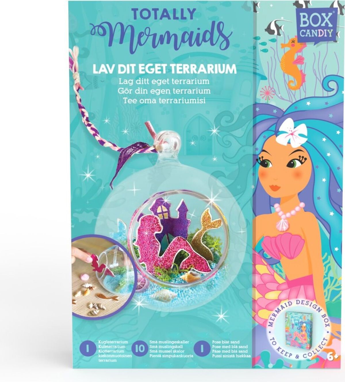 Box Candiy - Totally Mermaids Terrarium Art - (bc-1908)