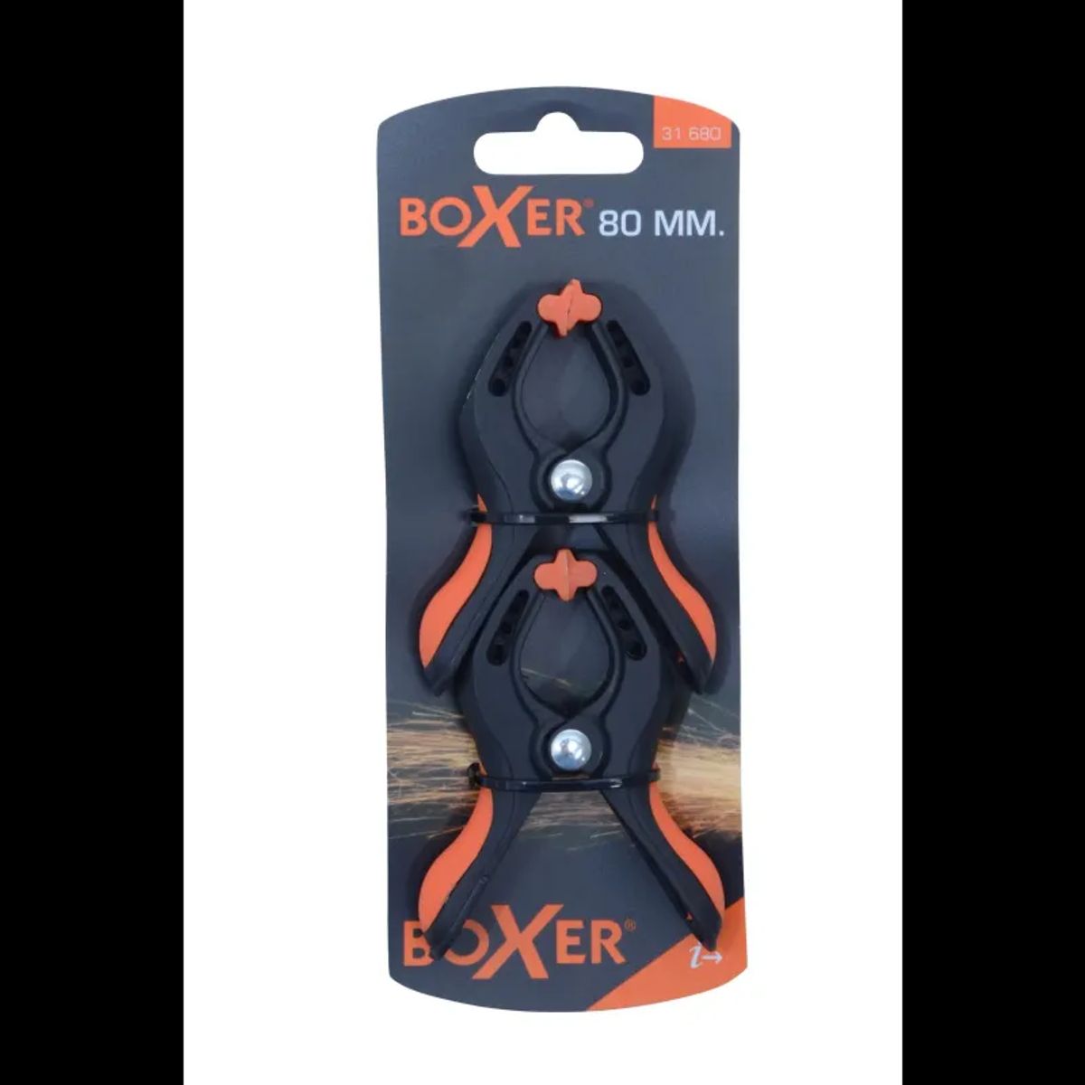 Boxer Limklemme 80 mm. - 2 stk.