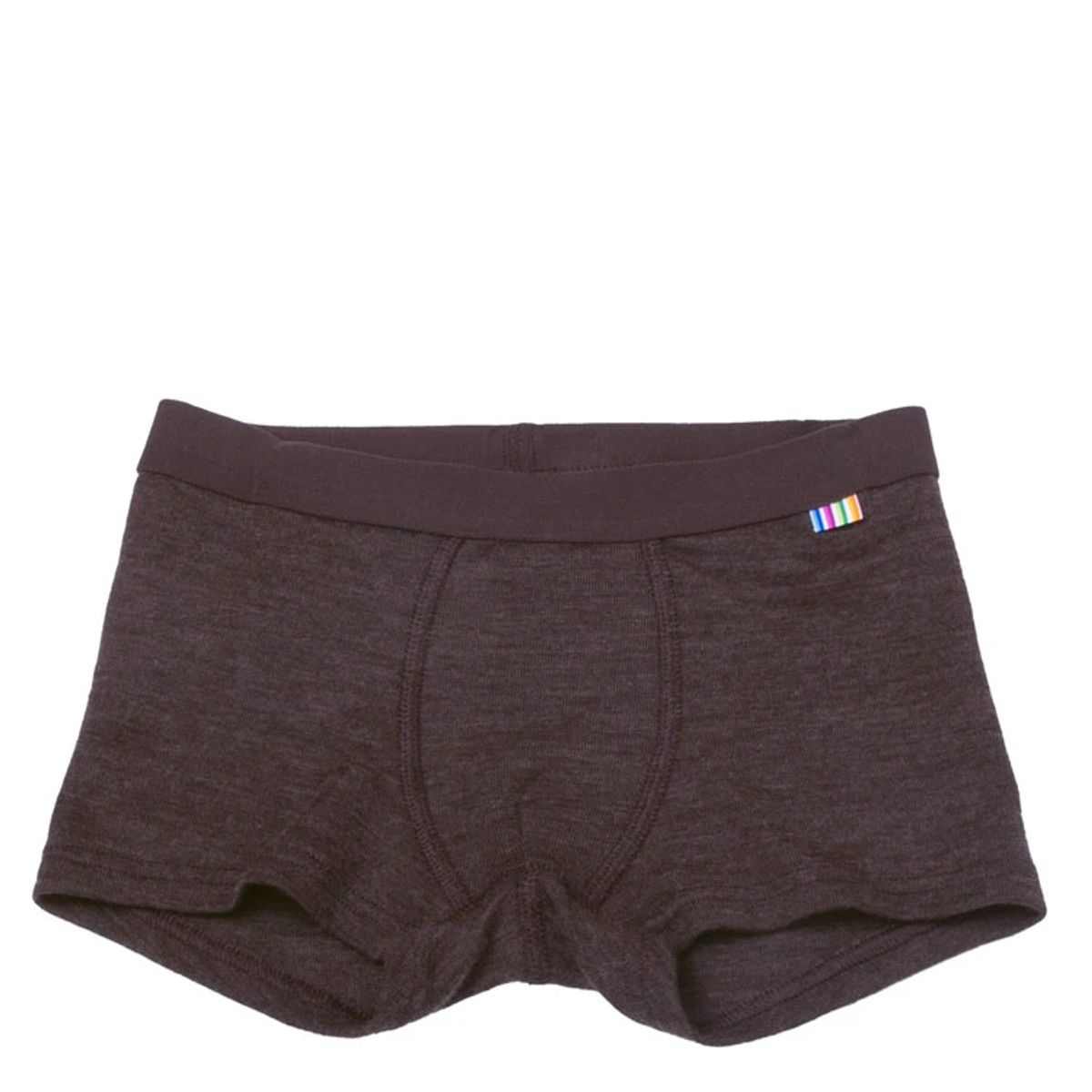 Boxershorts i brun i 100% merinould