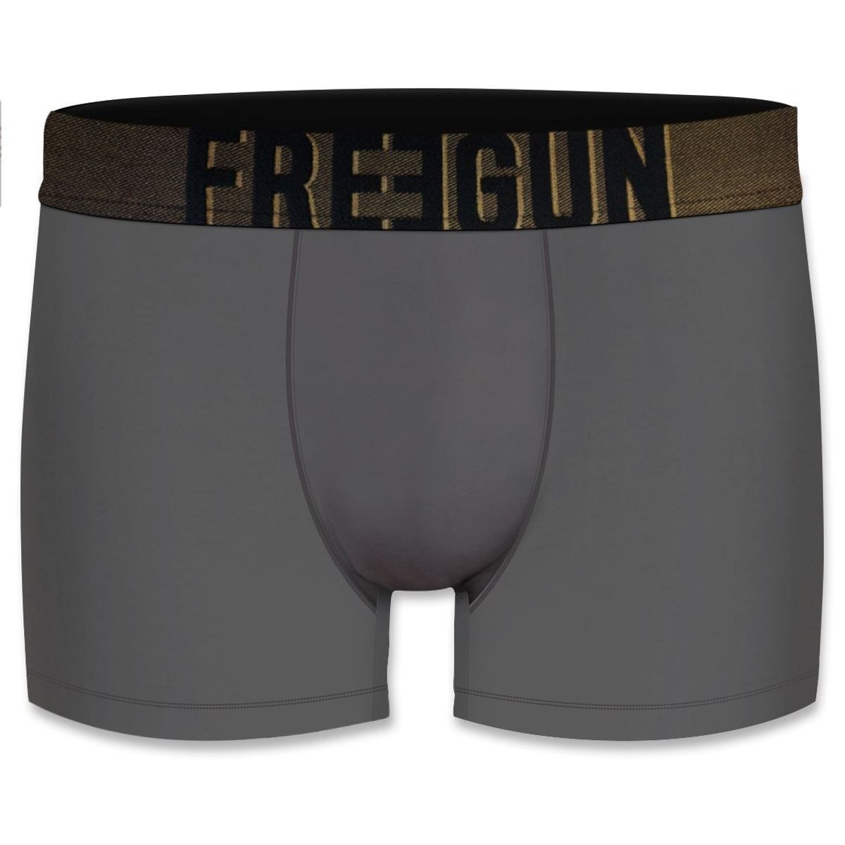 Boxershorts i Microfiber - Grå - Freegun