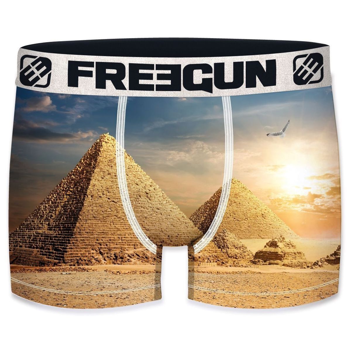 Boxershorts Recycled Microfiber - Pyramiderne i Giza - Freegun