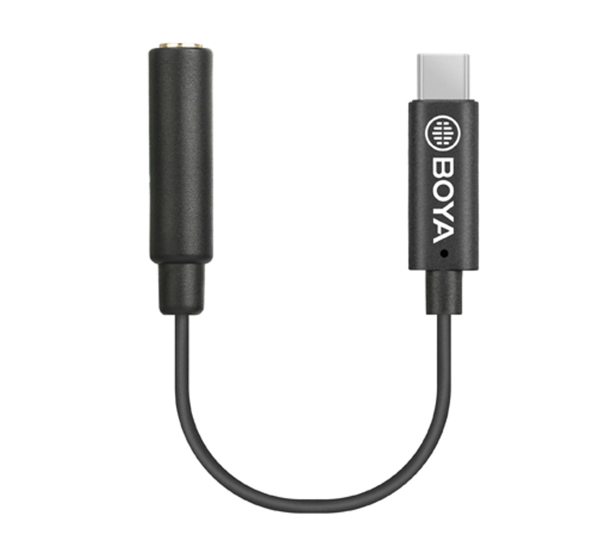 Boya K4 USB-C til Minijack Adapter kabel - Sort