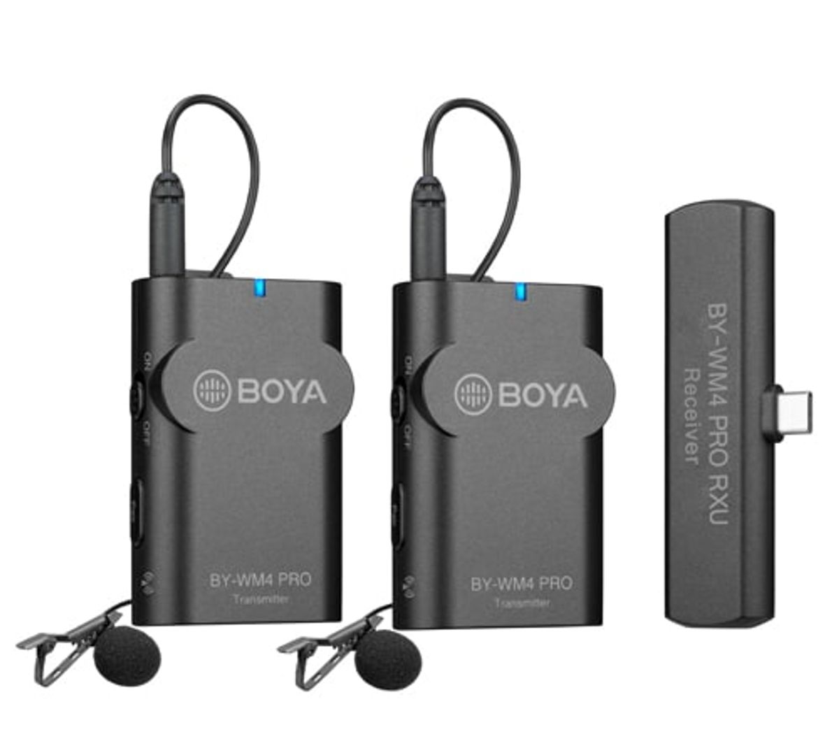 Boya WM4-K6 Trådløs 2,4 GHz sæt til Android og USB-C enheder