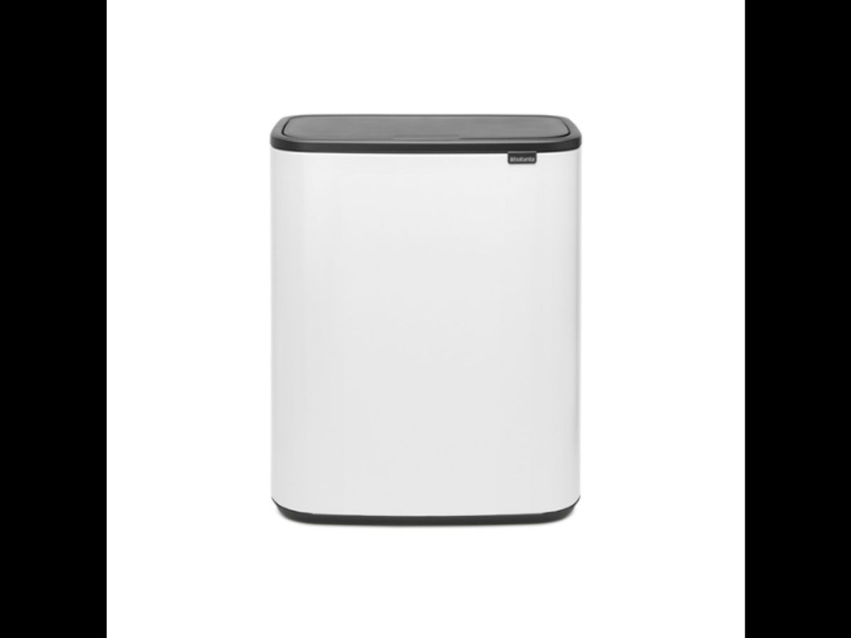 Brabantia Affaldsspand med låg | Bo Touch | 2 x 30 Liter | Hvid