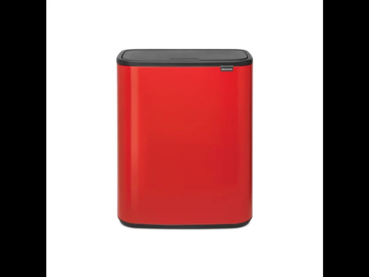 Brabantia Affaldsspand med låg | Bo Touch | 2 x 30 Liter | Rød