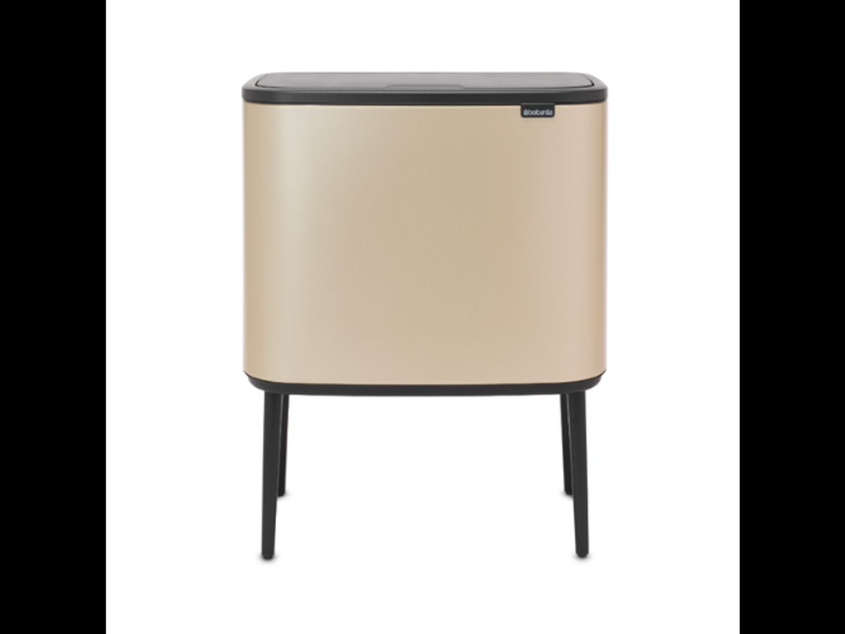 Brabantia Affaldsspand med låg | Bo Touch Bin | 11 + 23 Liter | Champagne