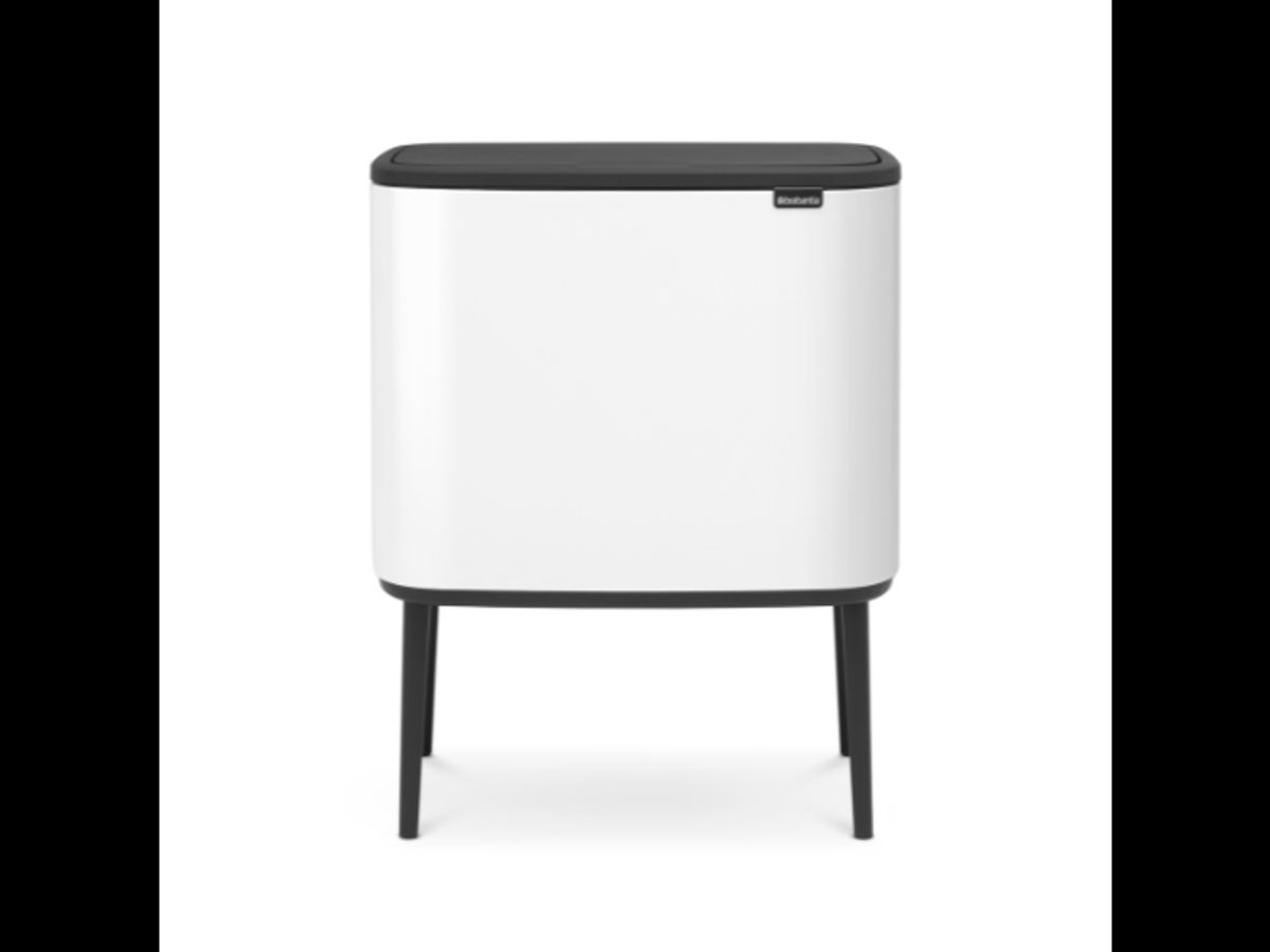 Brabantia Affaldsspand med låg | Bo Touch Bin | 11 + 23 Liter | Hvid