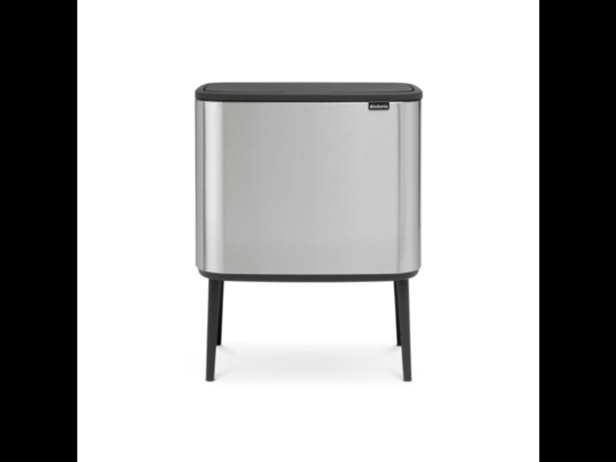 Brabantia Affaldsspand med låg | Bo Touch Bin | 11 + 23 Liter | Mat Stål