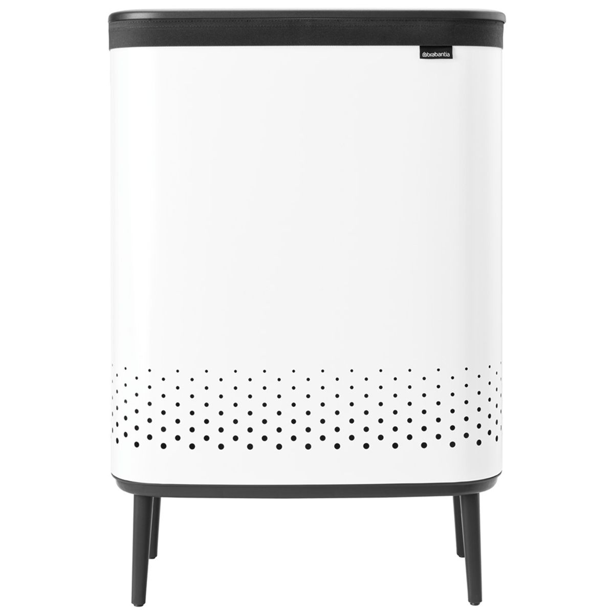 Brabantia Bo Vasketøjskurv - hvid - 2 x 45 liter