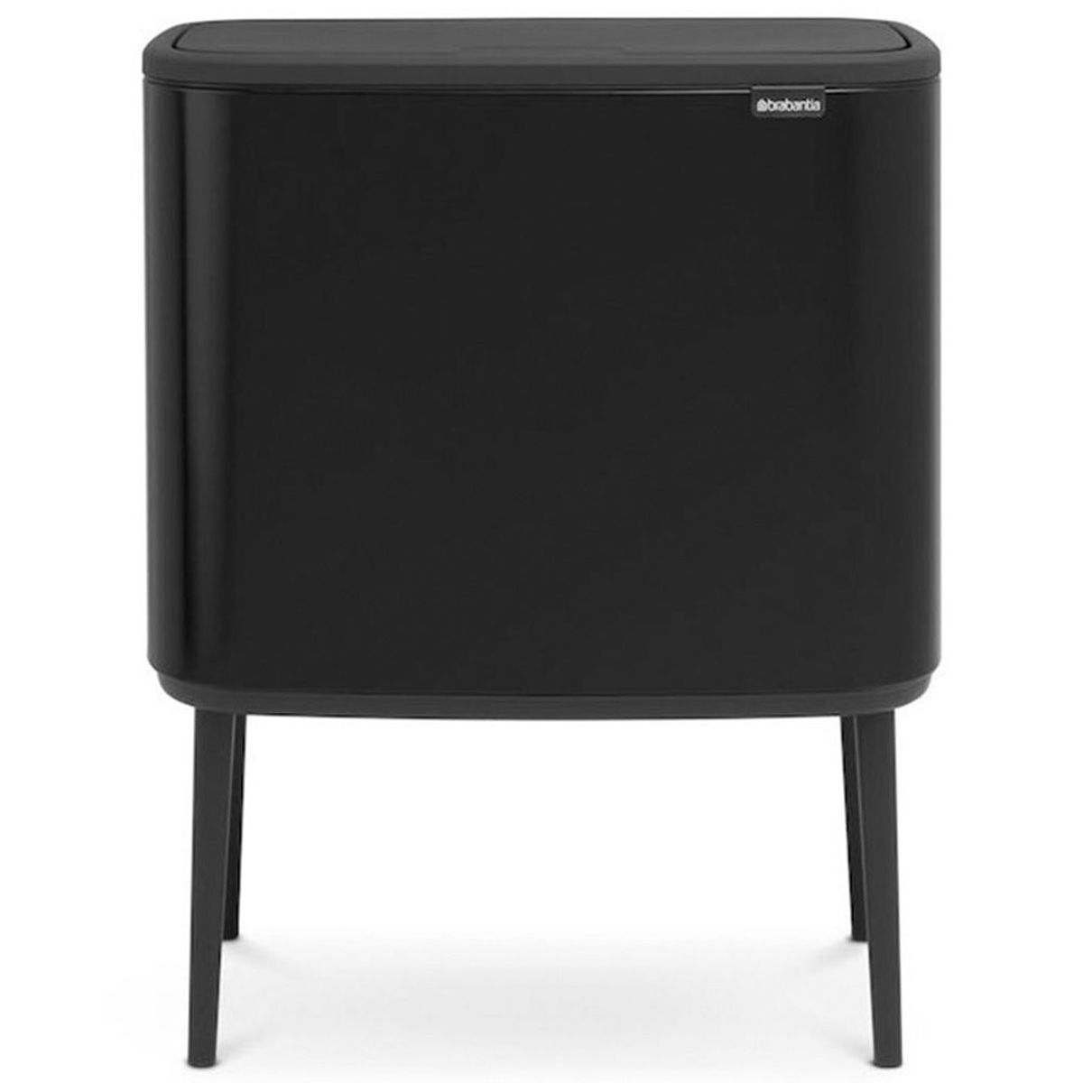 Brabantia Bo vippelågsspand mattblack 34 l