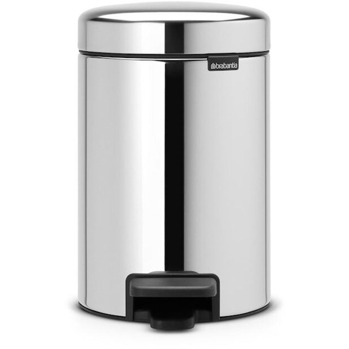 Brabantia newIcon pedalspand silent close 27 cm brilliantsteel 3 l