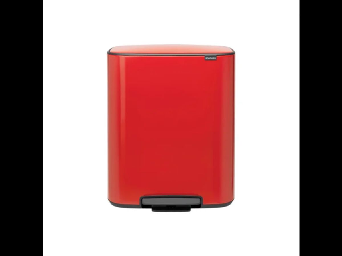 Brabantia Pedalspand Bo | 2 x30 Liter | Rød