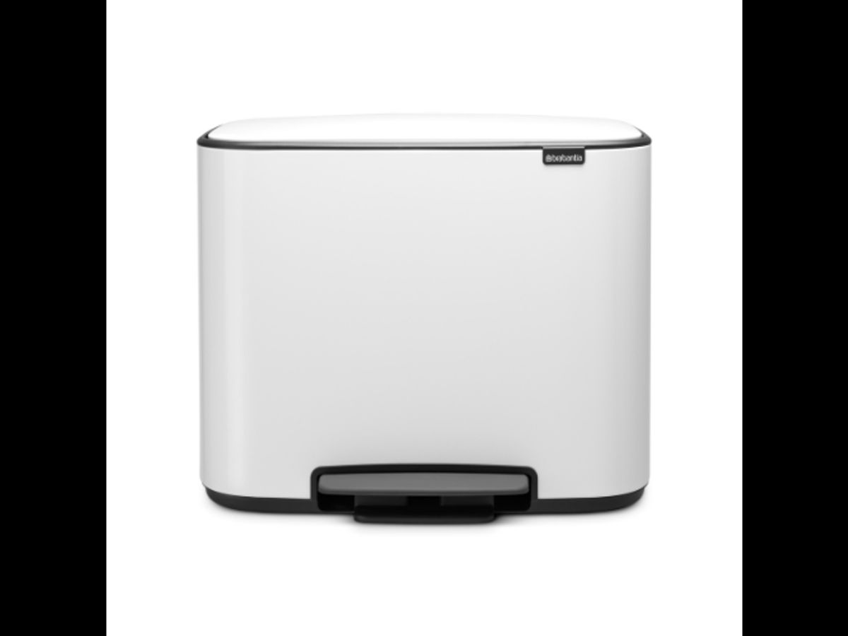 Brabantia Pedalspand Bo | 3 x 11 Liter | Hvid