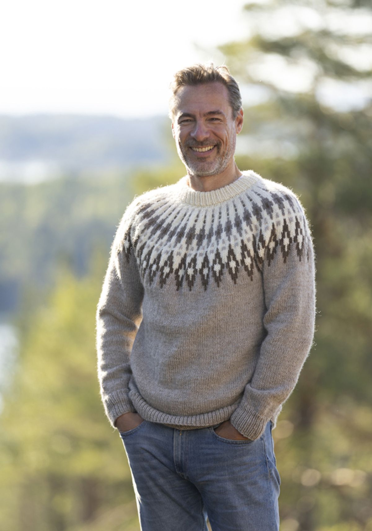 "Brage" genser- Viking Design 2330-5 Kit - XS-XXL - Viking Wool, fra Viking