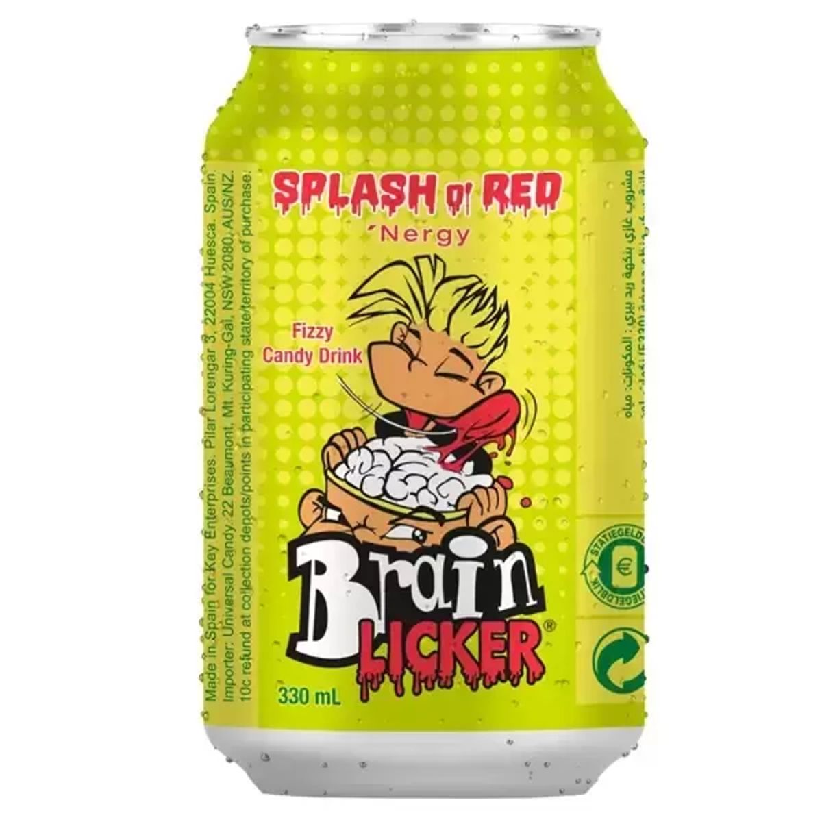 Brain Licker Splash o'Red Fizzy Candy Drink