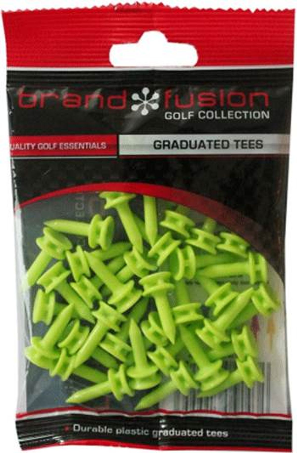 Brand Fusion Castle (35 stk.) Tees - Lime - Str. 6 mm