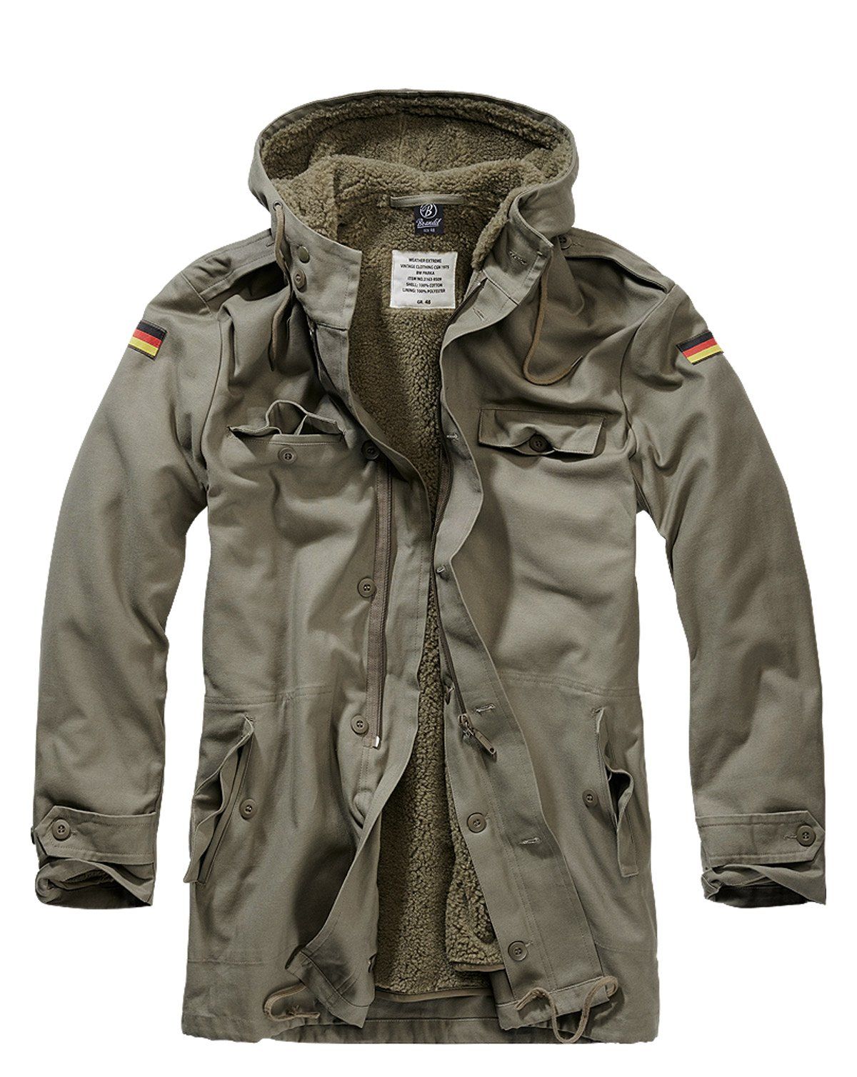 Brandit BW Parka Flag Olive - 64