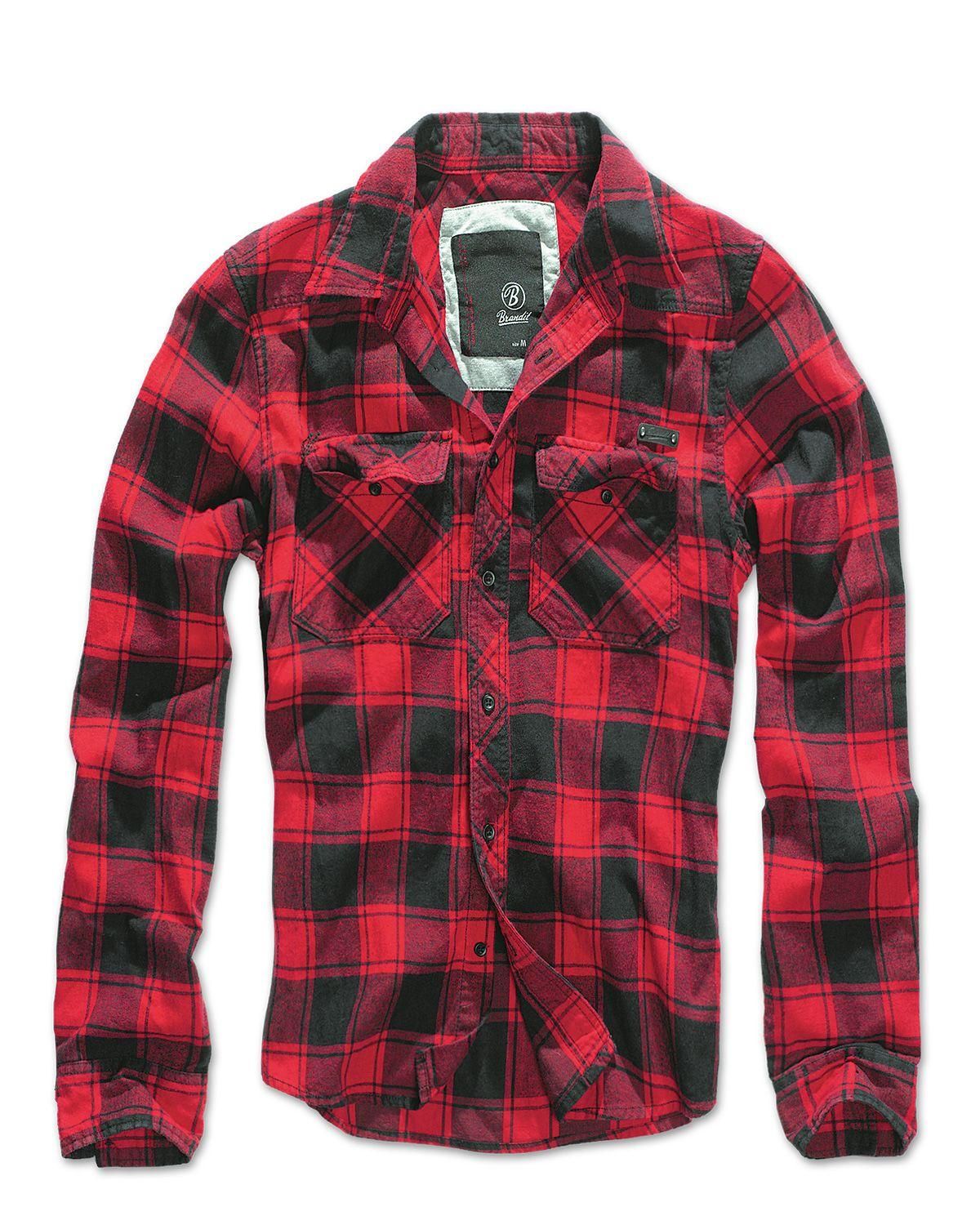 Brandit Check Shirt Red / black checkered