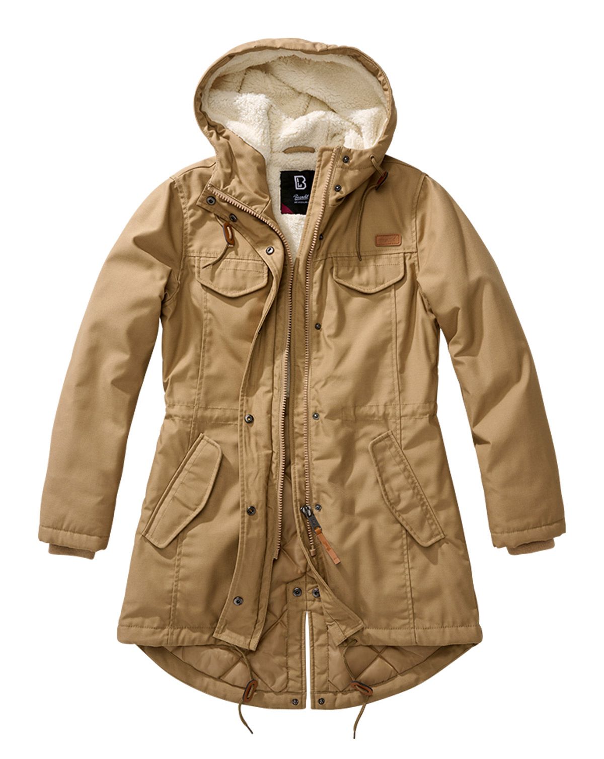 Brandit Dame Marsh Lake Parka Jakke Camel