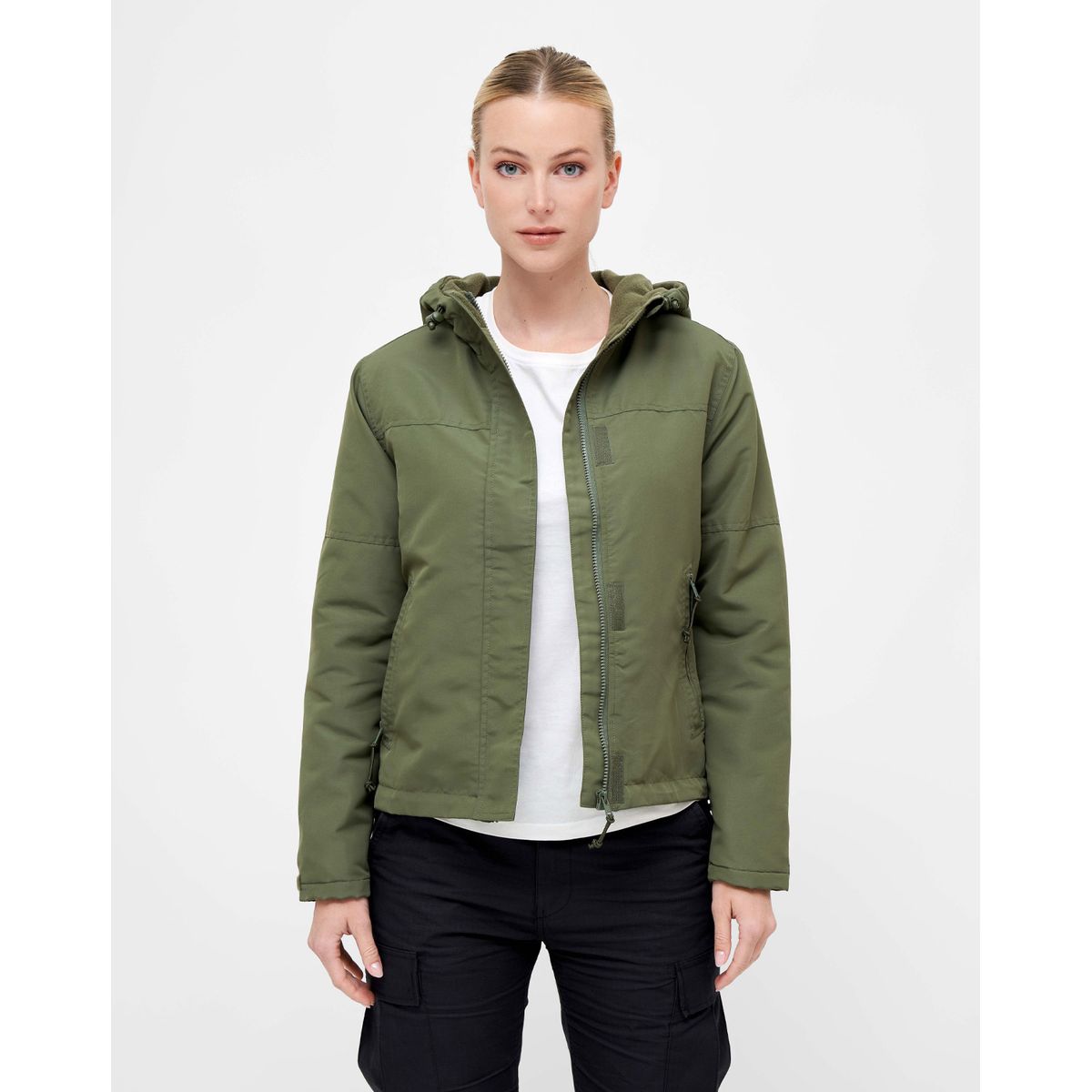 Brandit Dame Windbreaker Frontzip Oliven