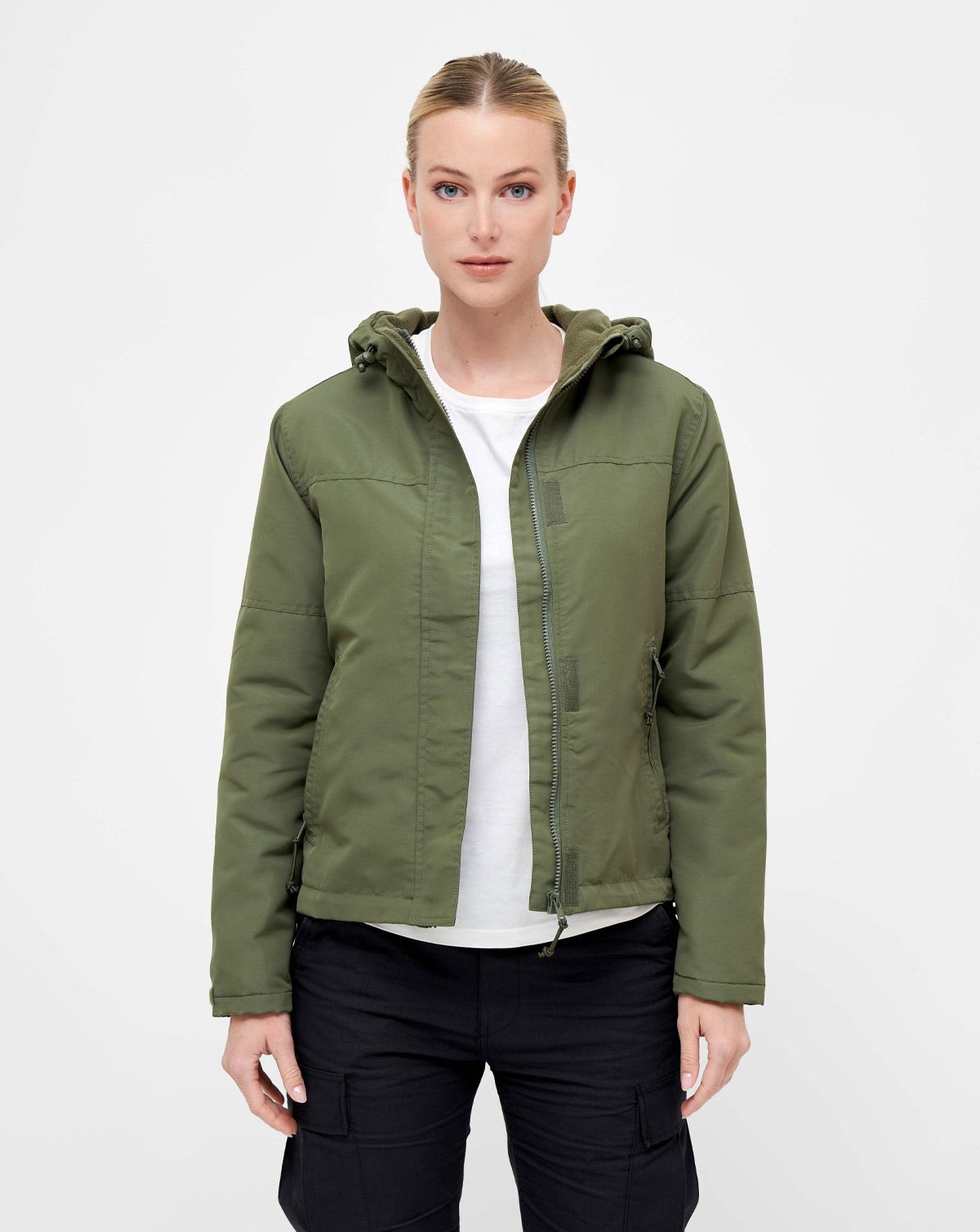 Brandit Dame Windbreaker Frontzip Oliven