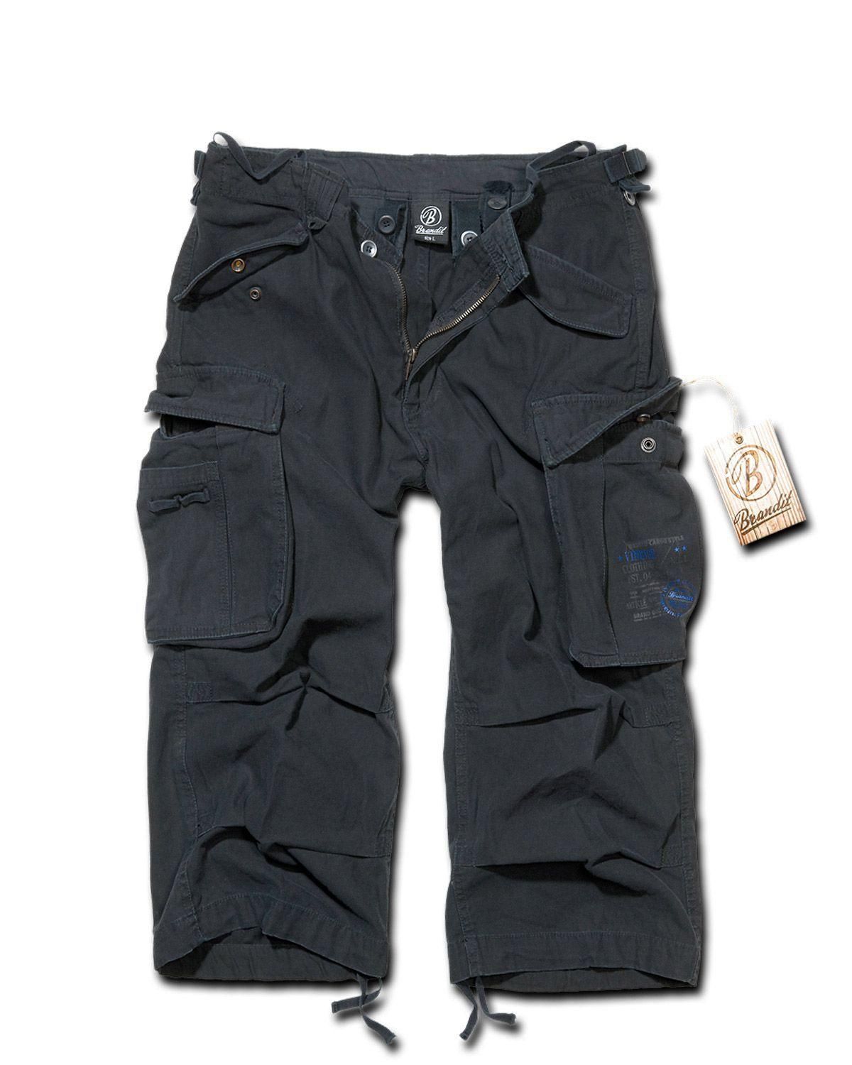 Brandit Industry Vintage 3/4 Pants Black