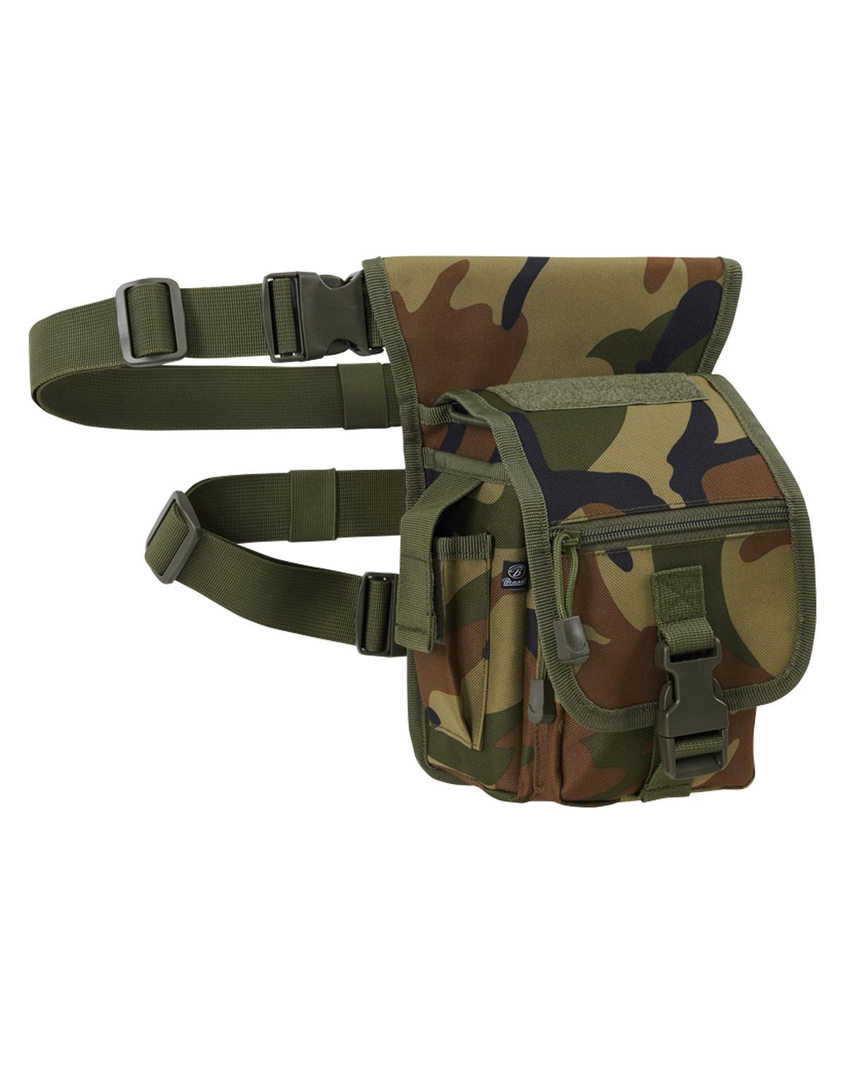 Brandit MOLLE Side Kick Hoftetaske Woodland