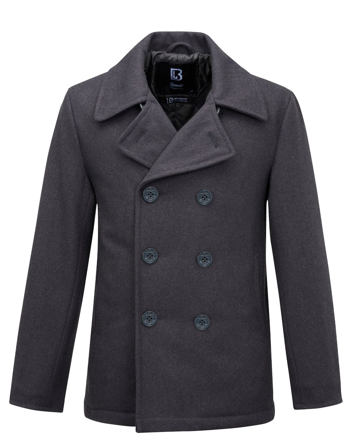 Brandit Pea Coat Skipperjakke Antracit