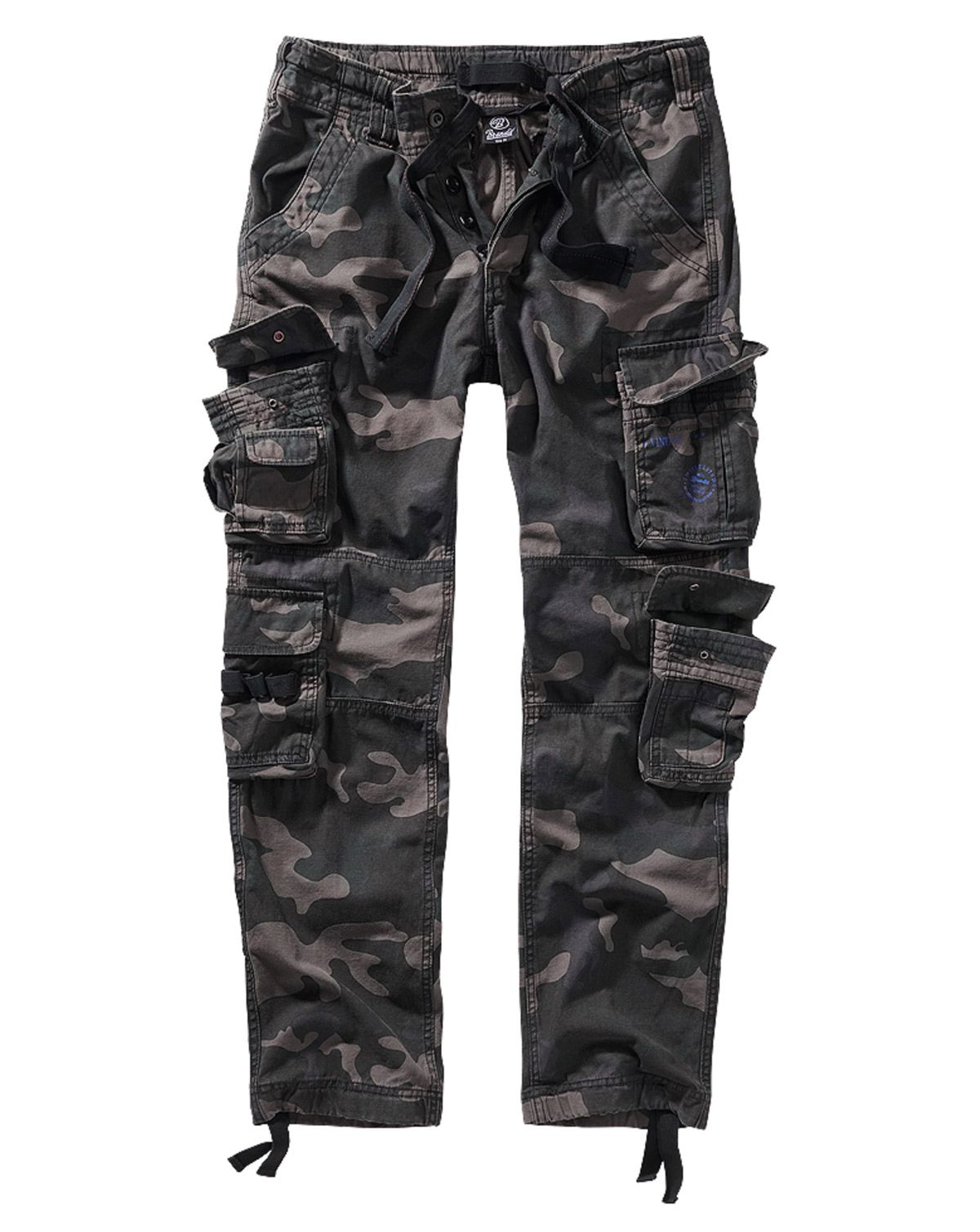 Brandit Pure Vintage Cargobukser - Slim Sort Camo