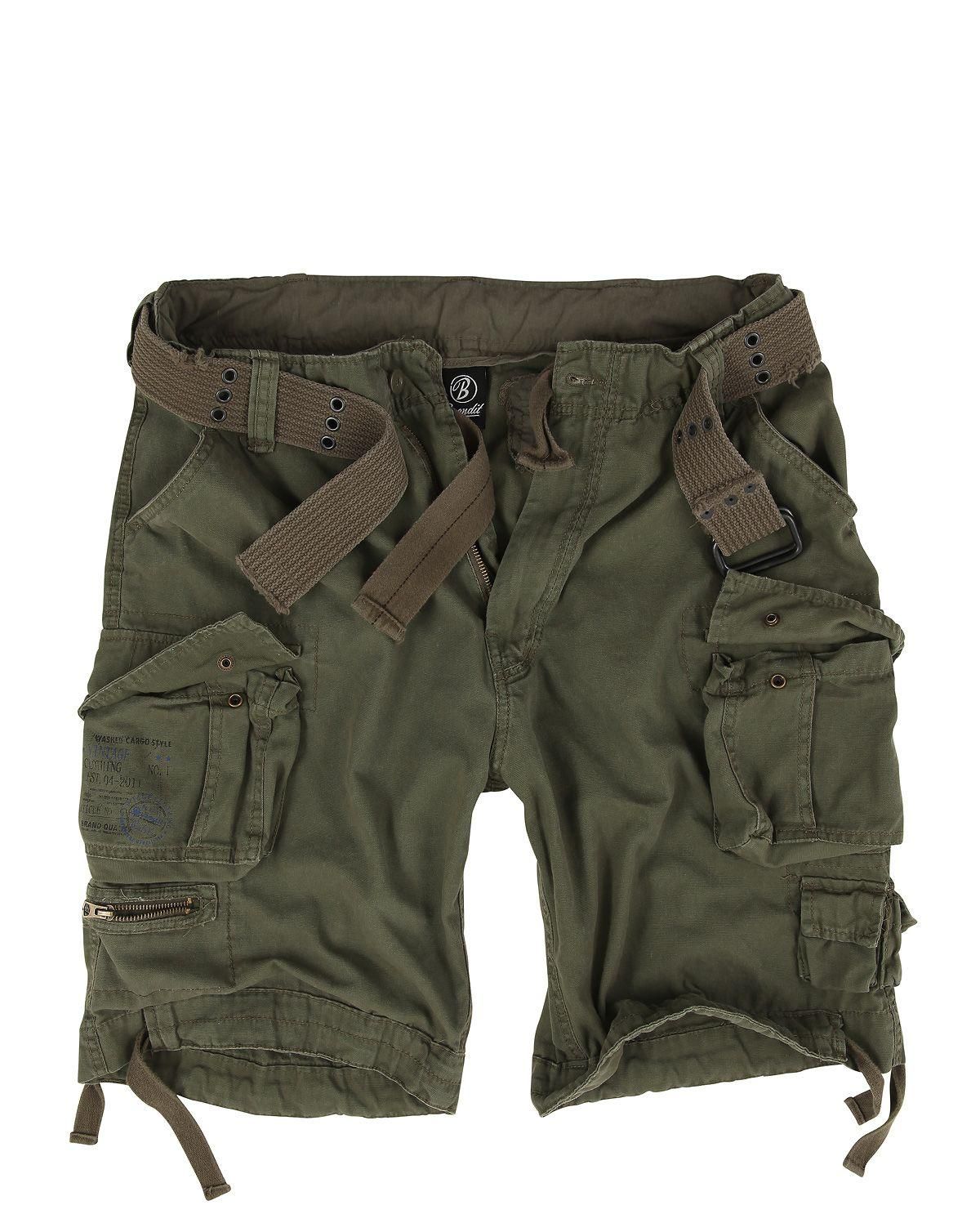 Brandit Savage Vintage Cargo Shorts Oliven