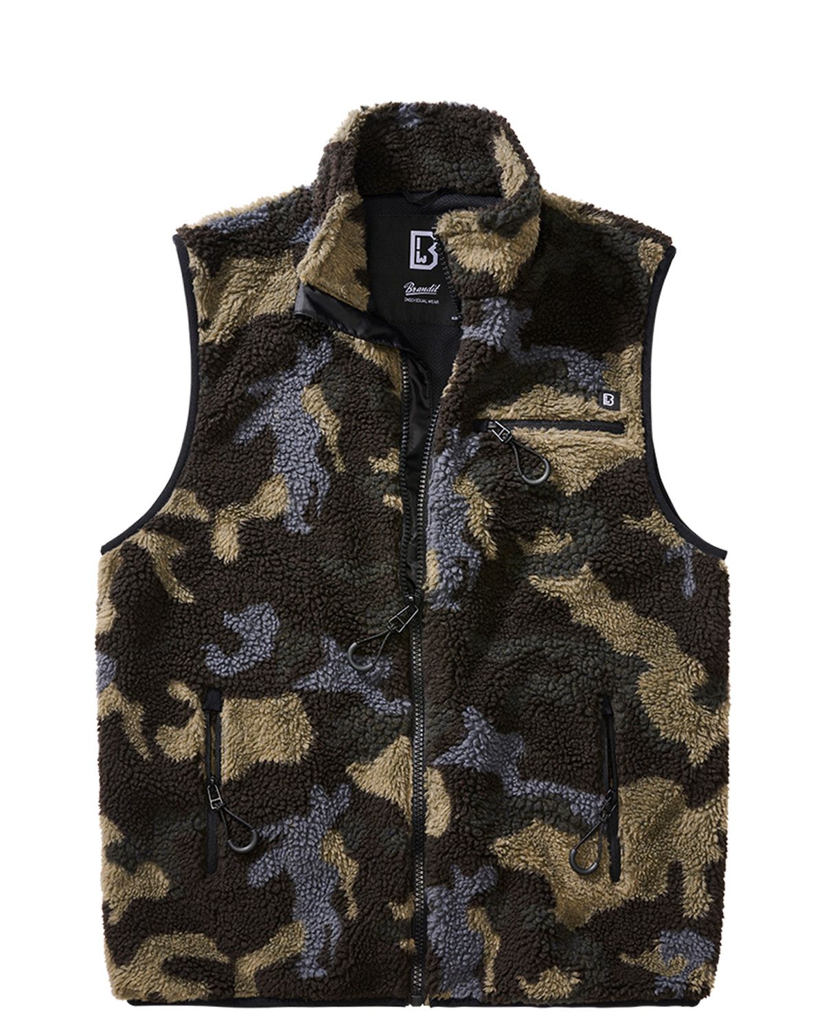 Brandit Teddyfleece Vest Herre Dark Camo