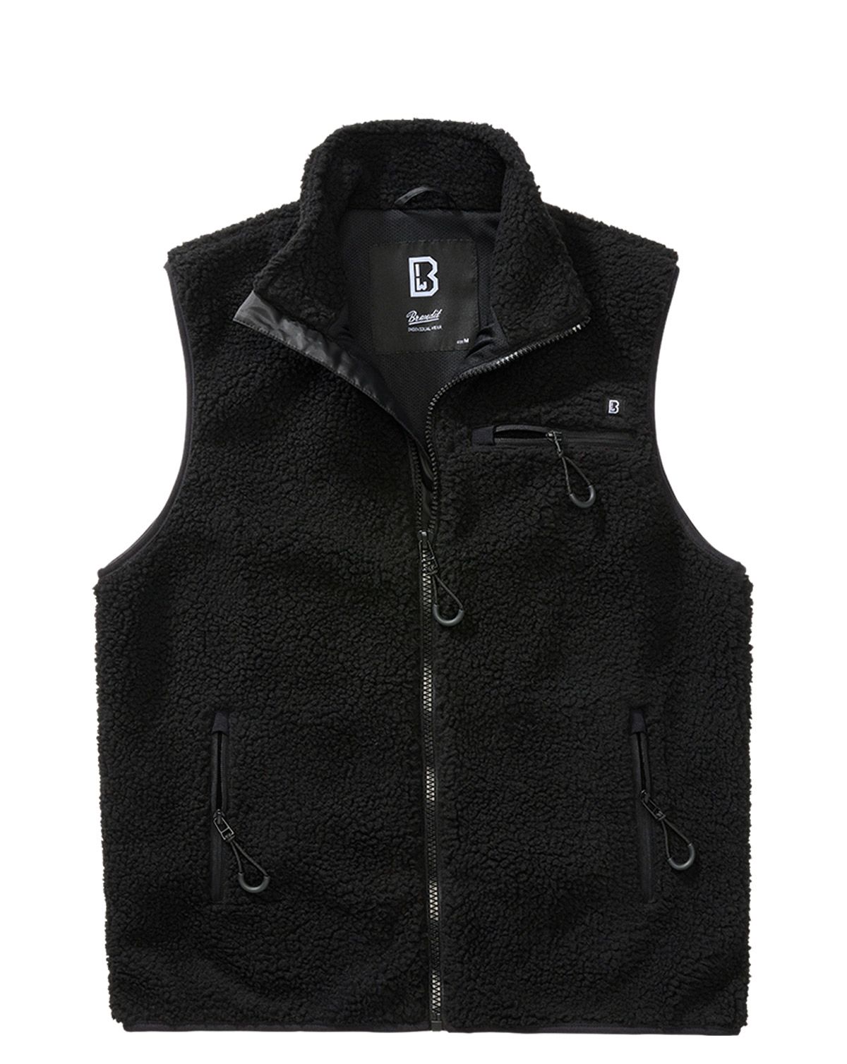 Brandit Teddyfleece Vest Herre Sort