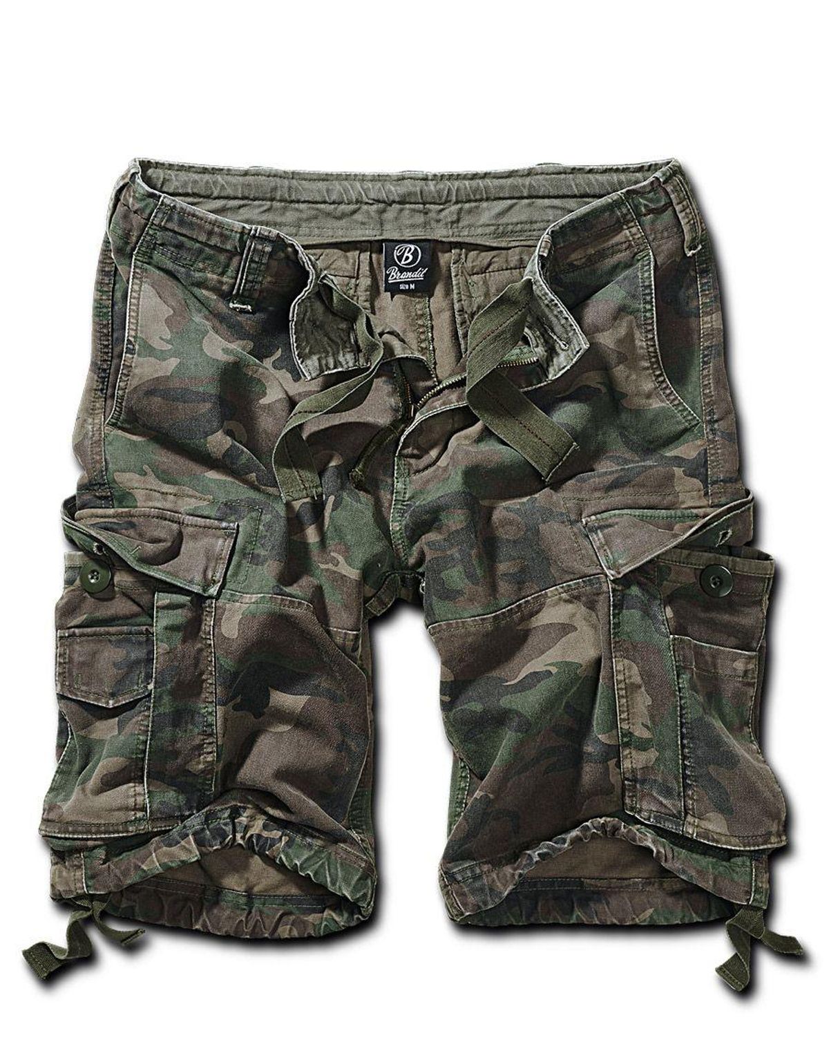 Brandit Vintage Cargo Shorts Woodland