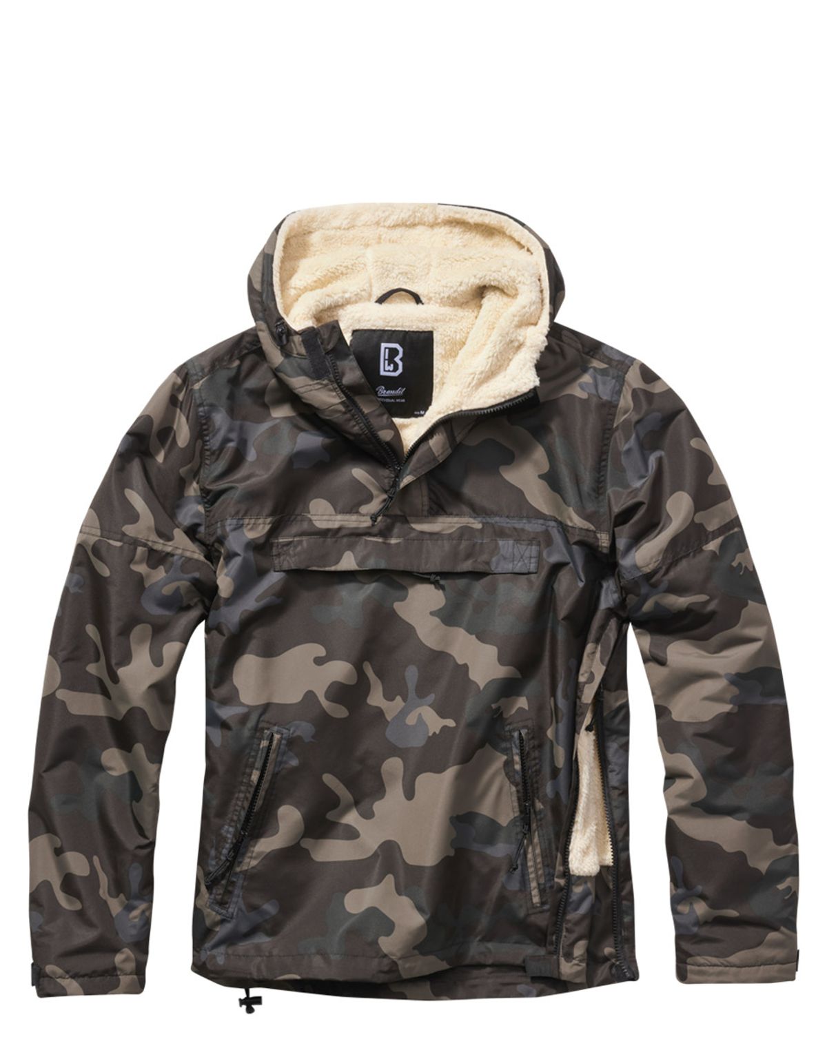 Brandit Windbreaker Anorak - Sherpa foring Dark Camo