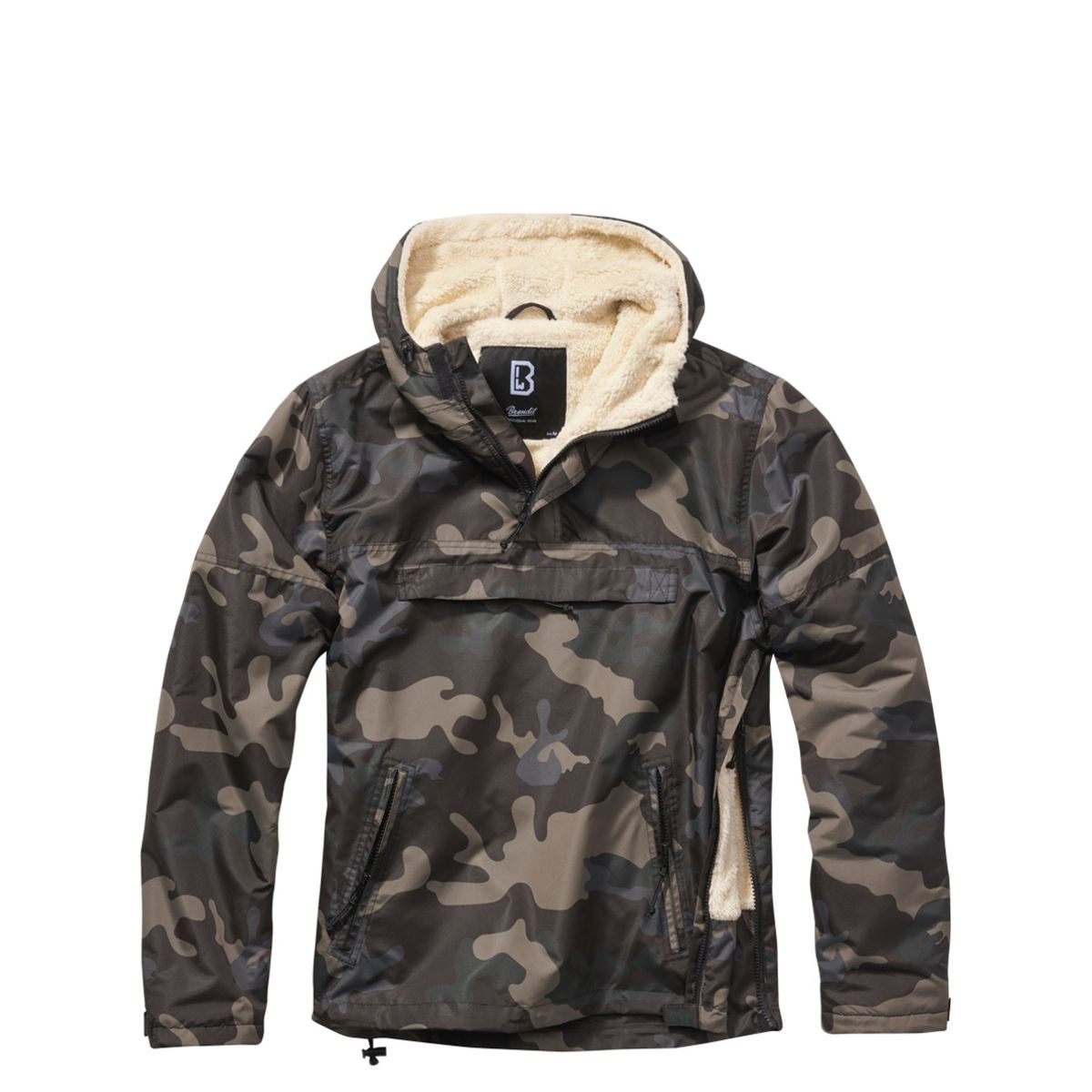 Brandit Windbreaker Anorak - Sherpa foring Dark Camo