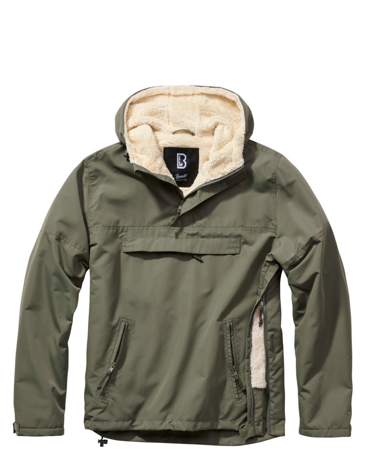 Brandit Windbreaker Anorak - Sherpa foring Oliven